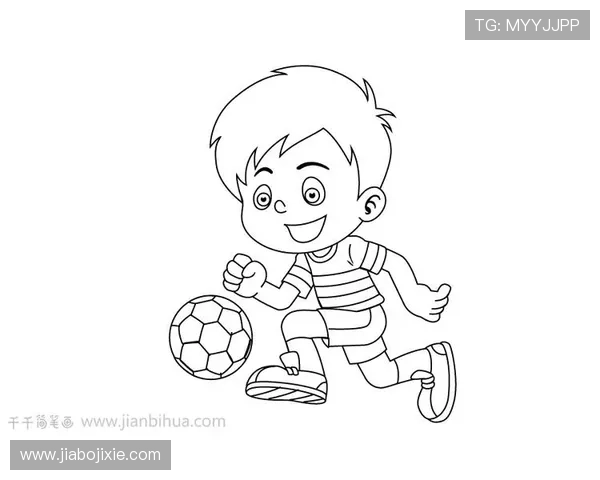 足球巨星简笔画合集 展现世界顶级球员独特风采与技艺之美
